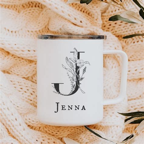 Initial Coffee Mug Etsy