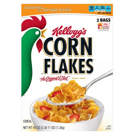 Kellogg's Corn Flakes, 43 oz. - BJ's Wholesale Club