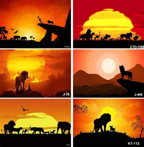 Disney Morning Sun Peak Lion King Simba Background Boy S Birthday Party