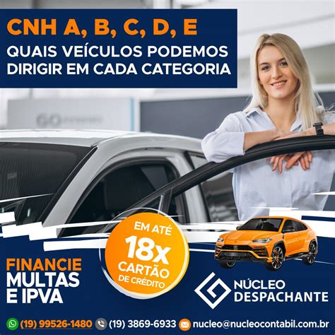 Cnh A B C D E Quais Ve Culos Podemos Dirigir Em Cada Categoria