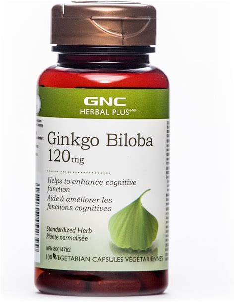 Gnc Herbal Plus® Ginkgo Biloba 100 Capsules Helps Cognitive Function Amazon Ca Health