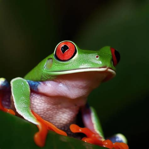 Rana De Rbol De Ojos Rojos Foto Premium