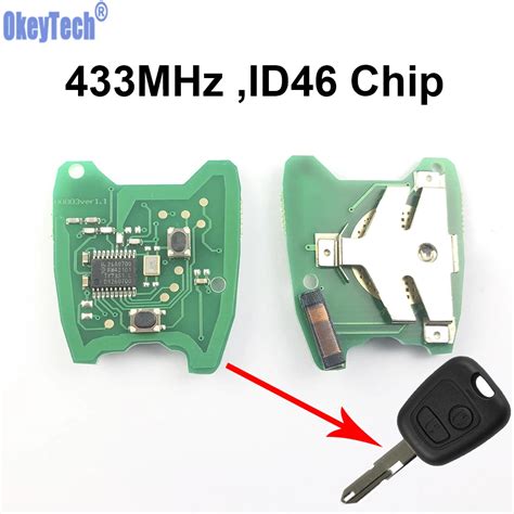 Okeytech Car Remote Control Key Circuit Board For Peugeot Id