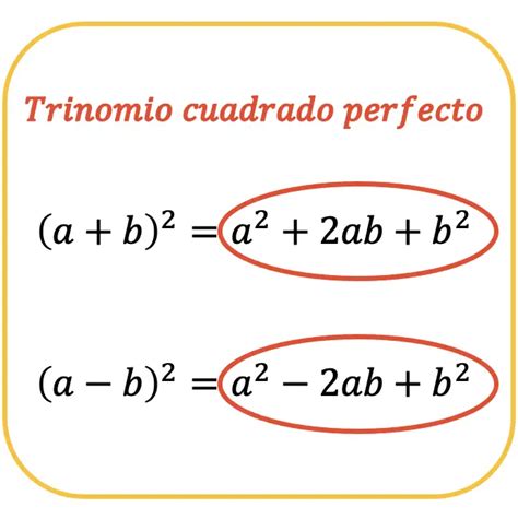 Qu Es Un Trinomio Cuadrado Perfecto Ejemplos