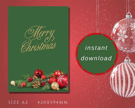 Congratulations Christmas, ınstand Download, Pdf,greeting Card, Party Invitation, Gift Cart ...