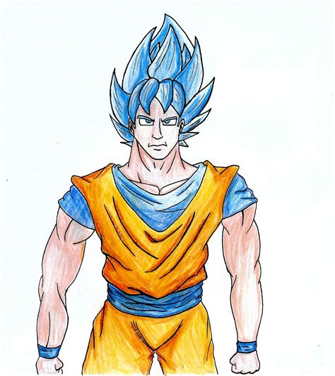 Traditional Super Saiyan Blue Goku — Weasyl