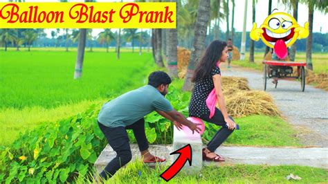 Popping Balloon Blast Prank In Public Seat After The Balloon Prank In