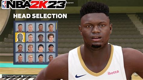 NBA 2K23 ZION WILLIAMSON FACE CREATION HOW TO LOOK LIKE ZION YouTube