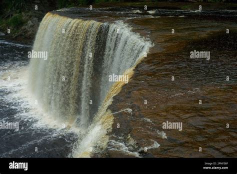 At The Brink Of The Upper Falls At Tahquamenon Falls State Park In The