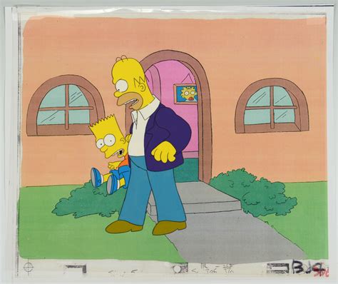 Lot 738: The Simpsons Animation Cel, Homer & Bart