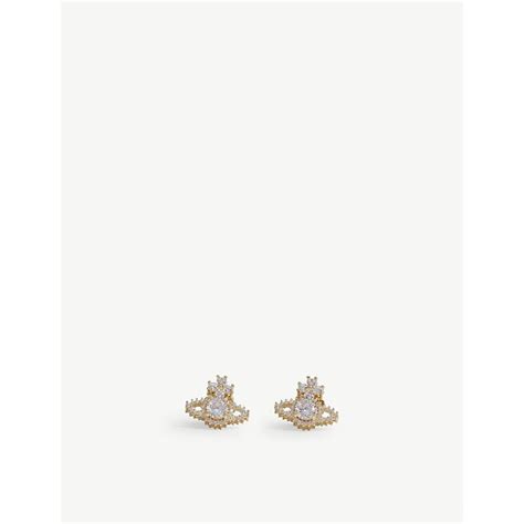 VIVIENNE WESTWOOD Valentina Orb Earrings Gold Editorialist