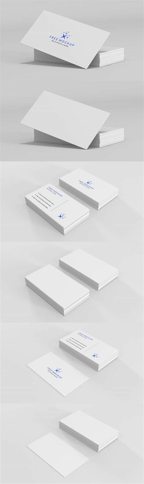 Minimalist Business Cards Mockup - Free Download