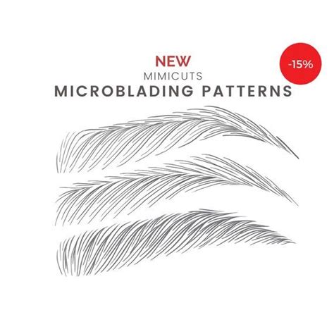 Microblading Pattern Step By Step Workbook Microblading Strokes Pattern