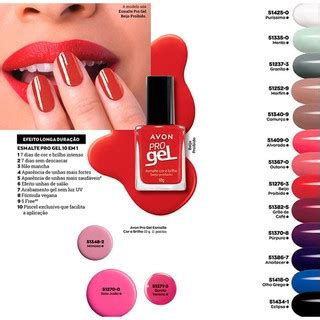 Esmalte Avon Pro Gel Cor E Brilho 10 G Shopee Brasil