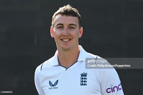 Harry Brook Of England Smiles As He Poses Before A Training Session