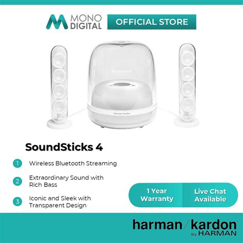 Harman Kardon Soundsticks Iconic Wireless Bluetooth Speaker Black