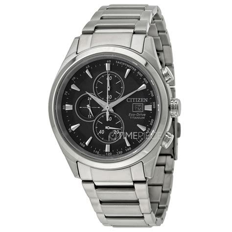 Men’s Citizen Eco Drive Chronograph Black Dial Watch