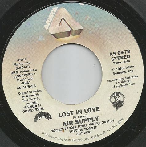 Air Supply - Lost In Love (1980, Vinyl) | Discogs