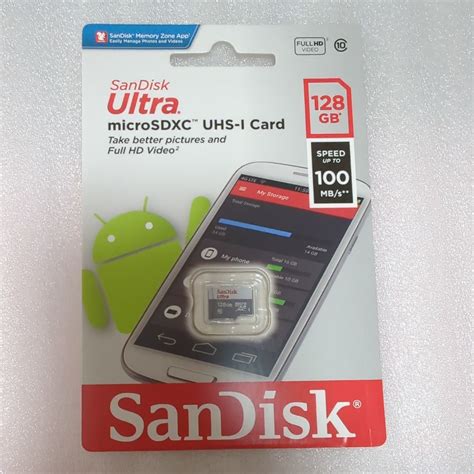 【未使用】128gb Sandisk サンディスク Ultra Microsdxc Uhs I Card 100mbs 新品未開 送料無料