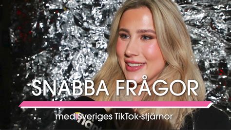 Snabba Frågor Med Sveriges Tiktok Stjärnor Se Klippet Här Hänt