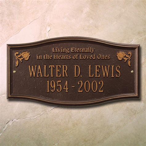 Personalized Memorial Plaques | The Comfort Company