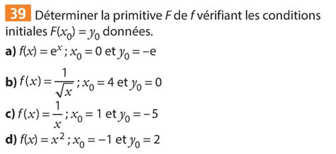 Primitives et équations différentielles Ensemble des primitives dune