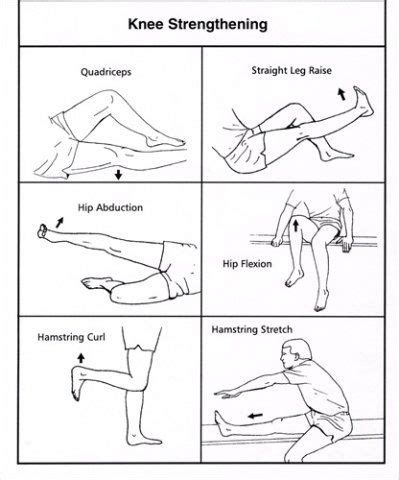 Knee Strengthening Exercises Charts