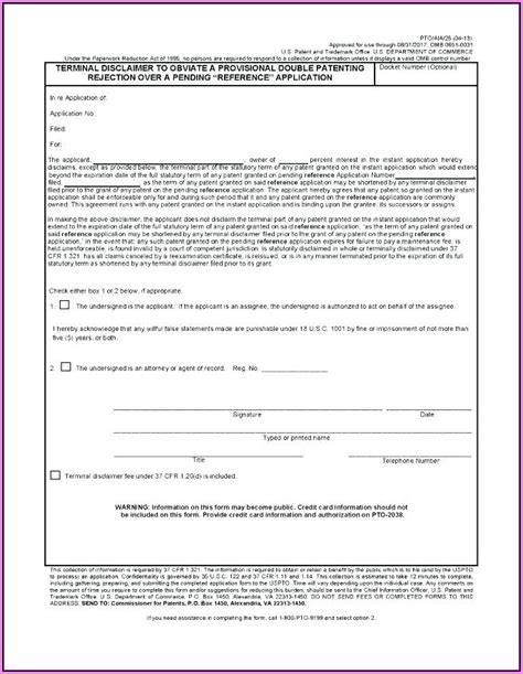 Provisional Patent Application Template Word Template Resume