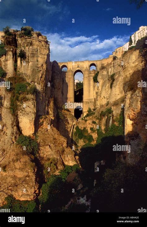 New Bridge Ronda Spain Stock Photo - Alamy