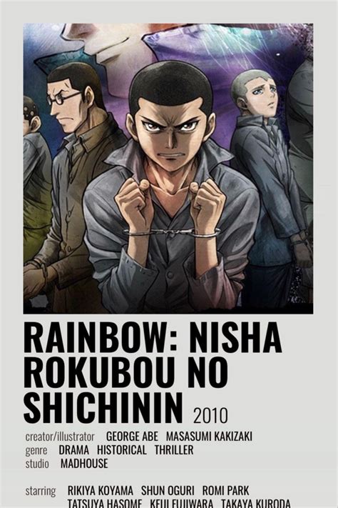 Rainbow: Nisha Rokubou No Shichinin - Rainbow: Nisha Rokubou No Shichinin | Anime reccomendations, Minimalist ...
