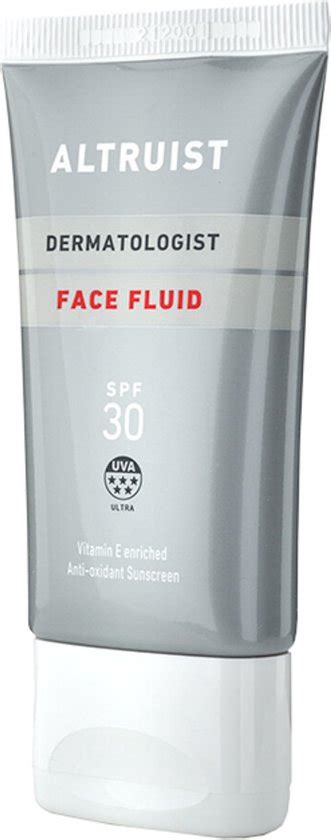 Altruist Zonnebrand Creme Face Fluid SPF 30 2x 50 Ml