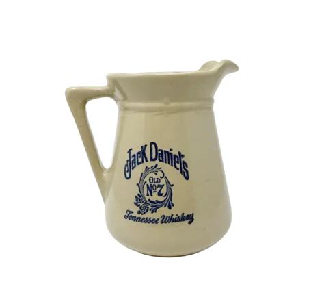 JACK DANIELS OLD No 7 Tennessee Whiskey Stoneware Pitcher Pottery 8