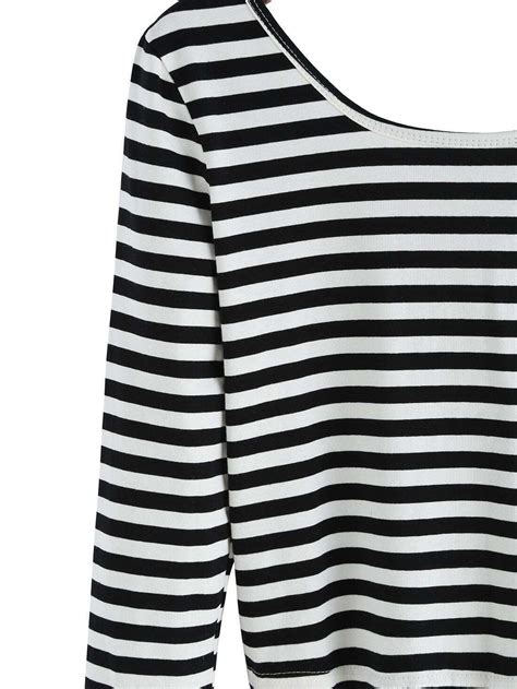 Long Sleeve Striped T Shirtfor Women Romwe