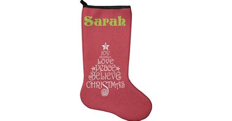 Custom Christmas Quotes and Sayings Holiday Stocking - Neoprene ...