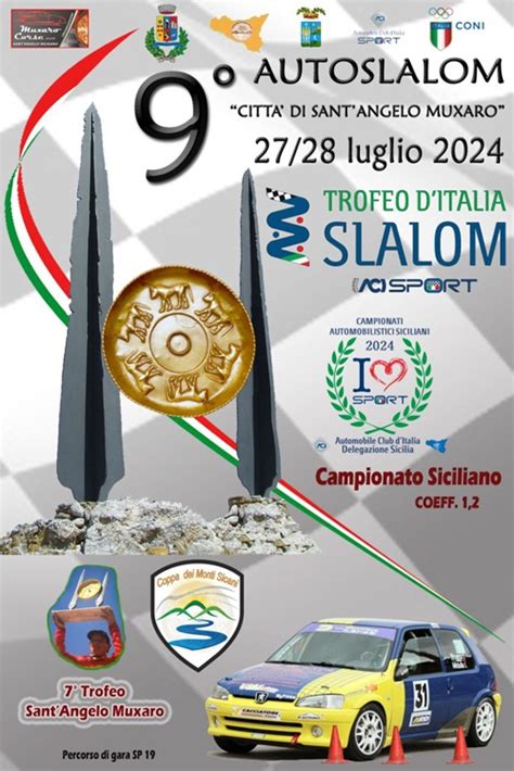 Iscrizioni aperte per il 9 Autoslalom Città di SantAngelo Muxaro