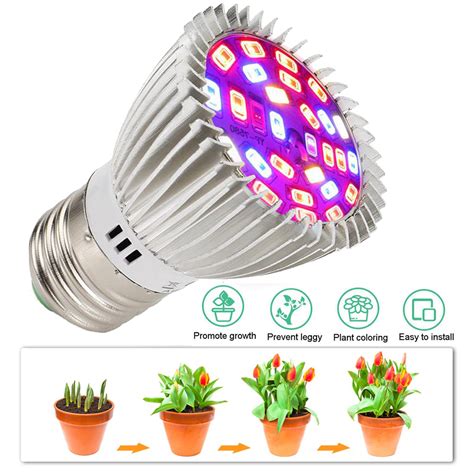 Jual W Grow Light Lampu Cahaya Tanaman Tumbuhan Hidroponik Led E