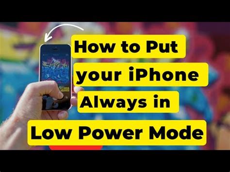 How To Put Your Iphone In Low Power Mode Always Automatically Youtube