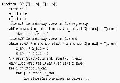 Algorithm for calculate the longest common subsequence | Download ...