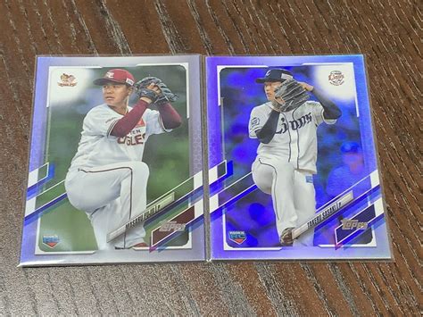 Yahooオークション 2枚セット 2021 Topps Npb プロ野球 藤井聖 佐々