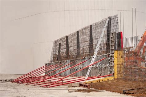 Vertical Formwork In Industrial Stock Photo Image Of Construction