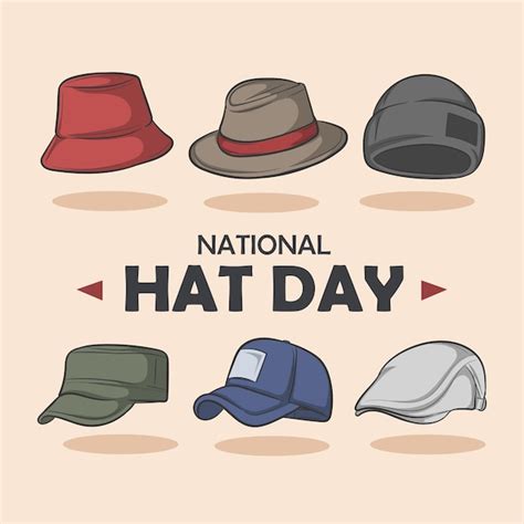 Premium Vector | National hat day good for national hat day celebration