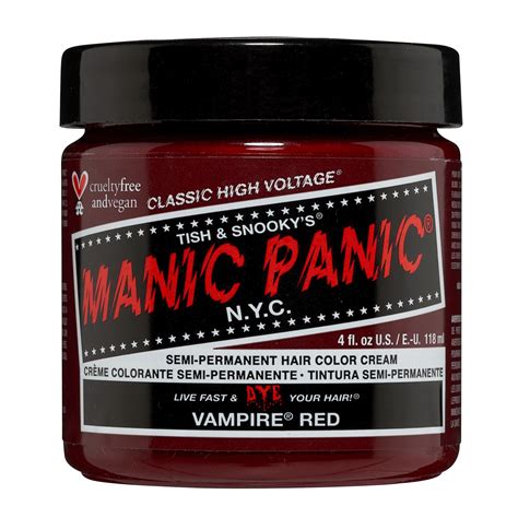 Vampire Red Manic Panic Semi Permanent Hair Color Sally Beauty