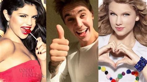 Selena Gomez Justin Bieber y Taylor Swift los más buscados en