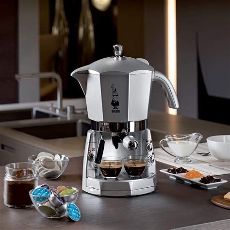 Bialetti Mokona Silver Macchina Caffè Espresso Sistema Aperto per