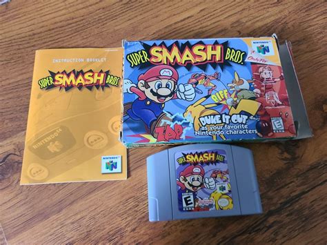 Super Smash Bros N With Box And Manual Ebay