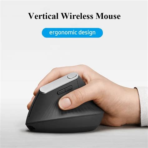 CHYI ratón inalámbrico Vertical ergonómico Mouse óptico USB 2 4 DPI