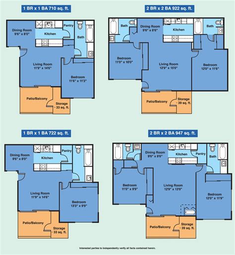 Floor Plans - Windemere Apartments