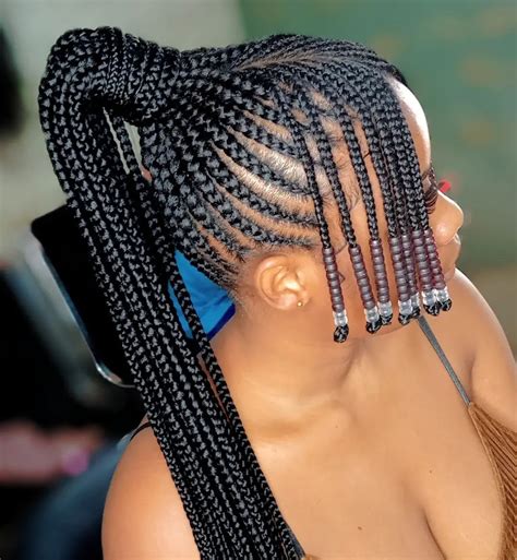 30 Top Artistic Braids With Beads Hairstyles For A Jazzy Vibe Hair Adviser Cornrows With