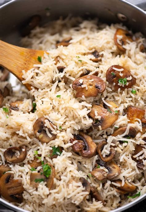 One Pot Mushroom Rice The Flavours Of Kitchen