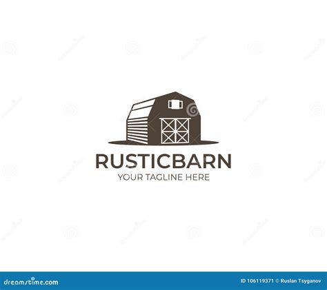 Barn Logo Template Farm Vector Design Stock Vector Illustration Of